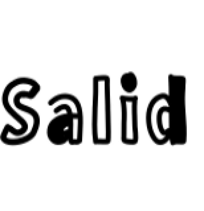 Salid Font Preview