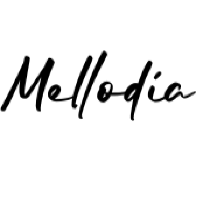 Mellodia Font Preview
