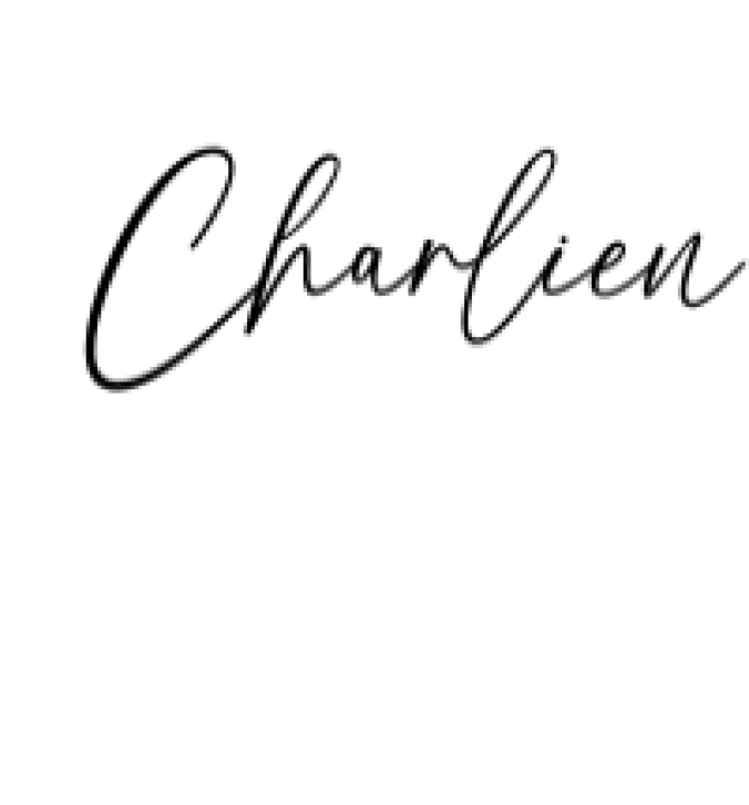 Charlien Font Preview