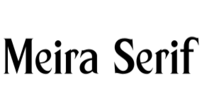 Meira Font Preview