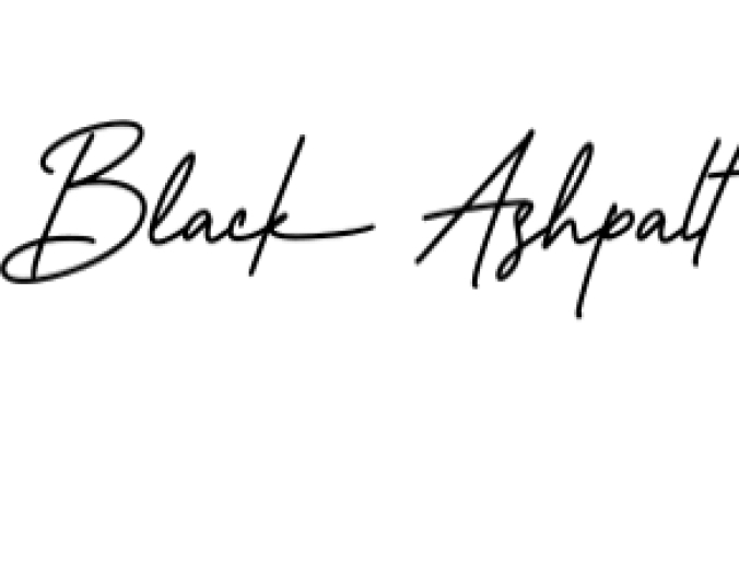 Black Ashpalt Font Preview