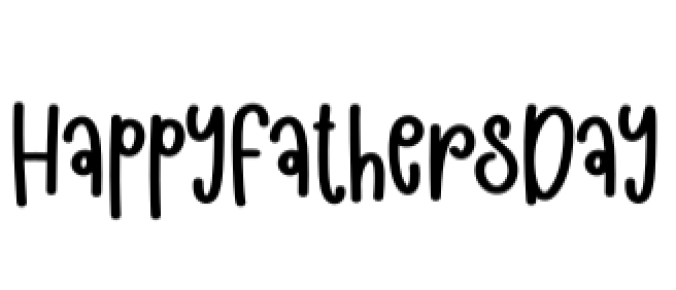 Happy Father's Day Font Preview