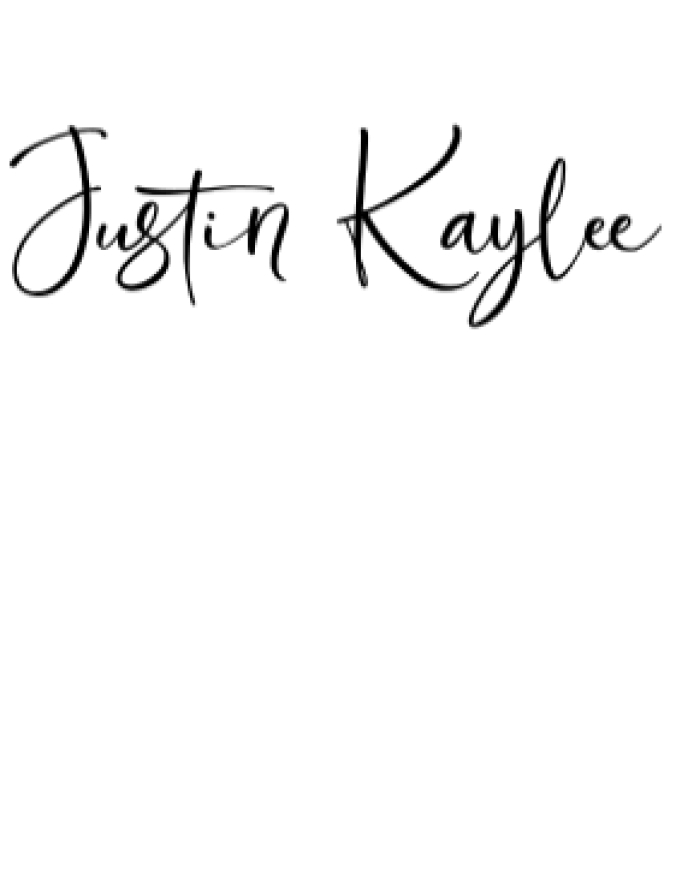 Justin Kaylee Font Preview