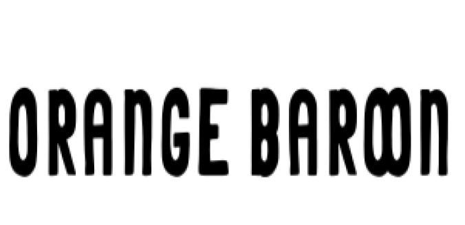 Orange Baroon Font Preview