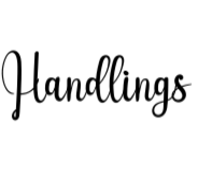 Handlings Font Preview