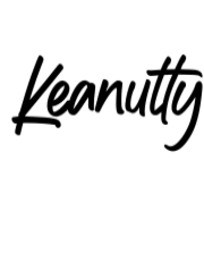 Keanutty Font Preview