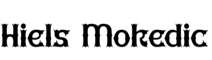 Hiels Mokedic Font Preview