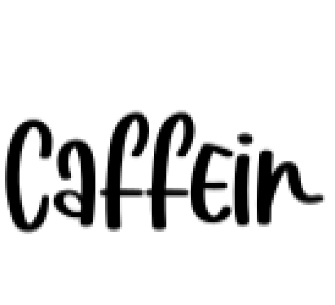 Caffein Font Preview