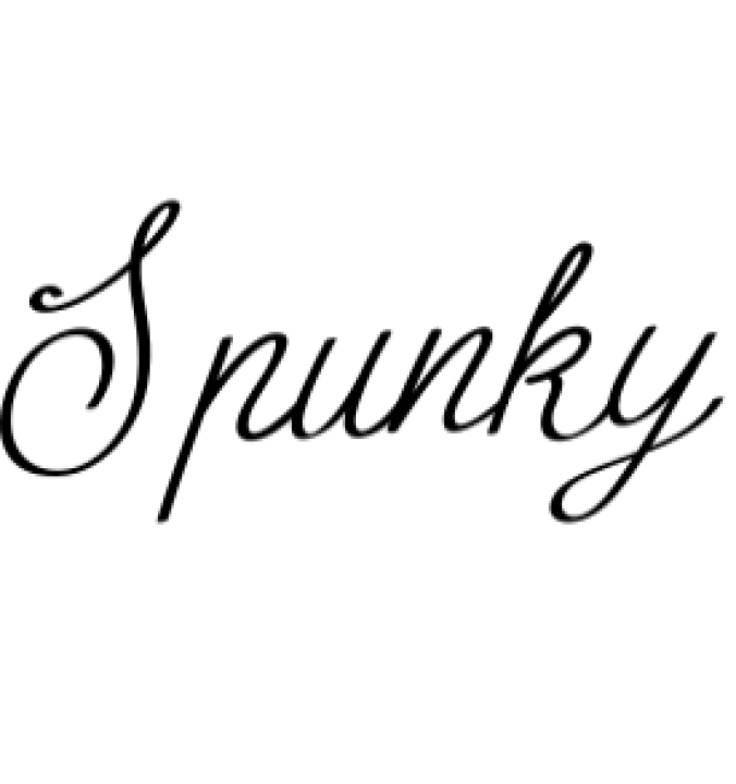 Spunky Font Preview