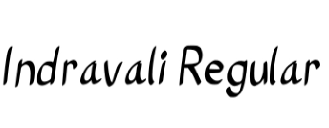 Indravali Font Preview