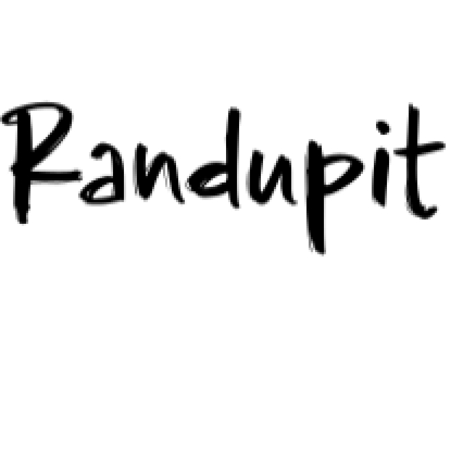 Randupit Font Preview
