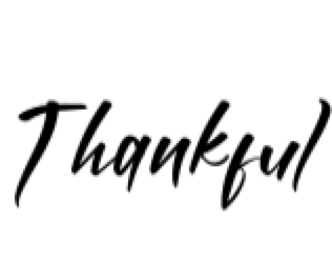 Thankful Font Preview