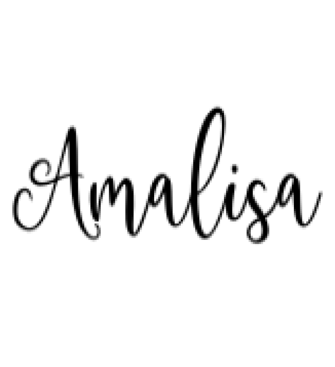 Amalisa Font Preview