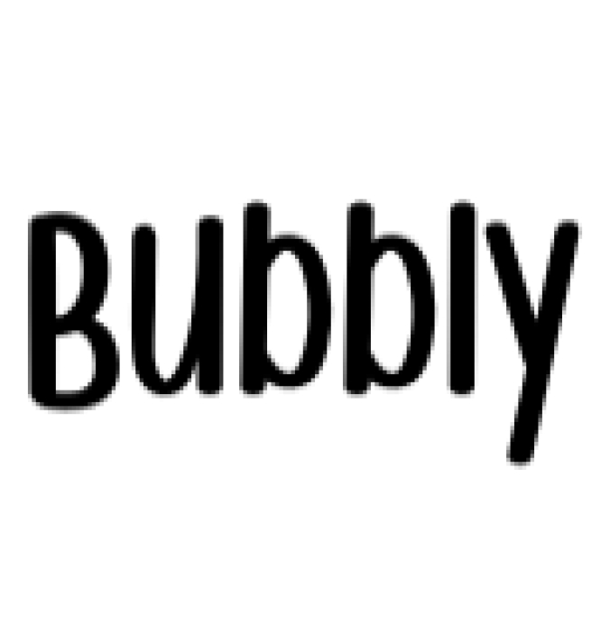 Bubbly Font Preview