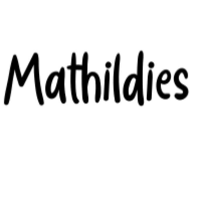 Mathildies Font Preview