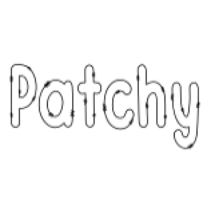 Patchy Font Preview