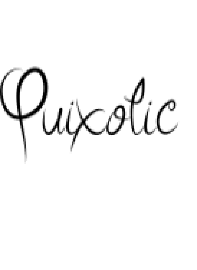 Quixotic Font Preview