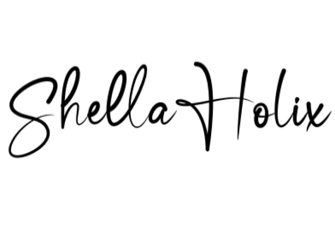 Shella Holix Font Preview