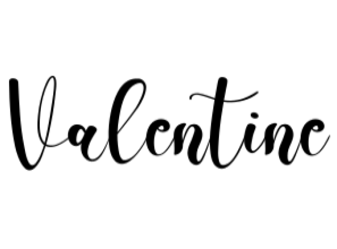 Valentine Font Preview