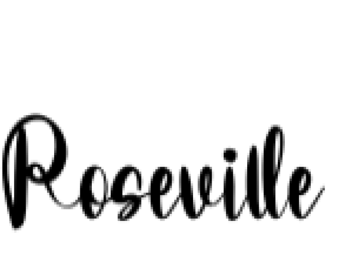 Roseville Font Preview