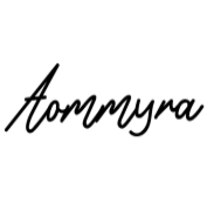 Aommyra Font Preview