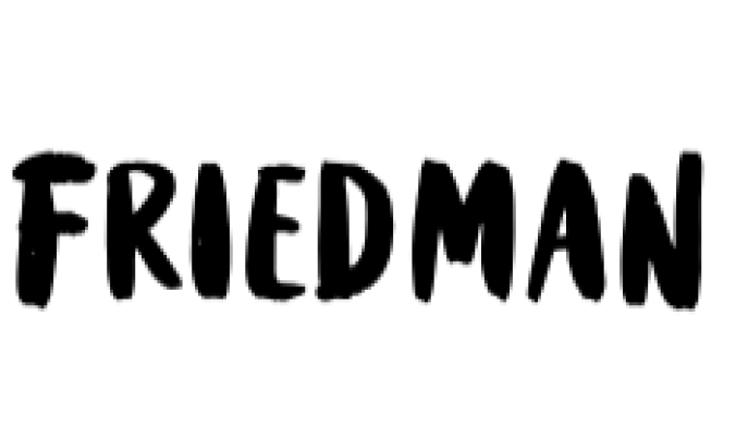 Friedman Font Preview