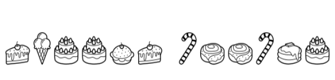 Sweets Doodle Font Preview