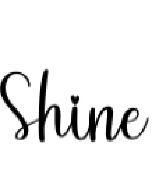 Shine Font Preview