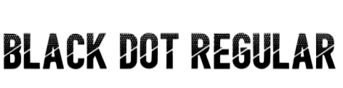 Black Dot Font Preview