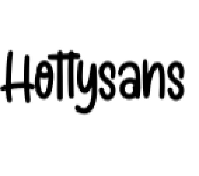 Hotty Sans Font Preview