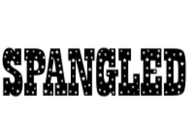 Spangled Font Preview