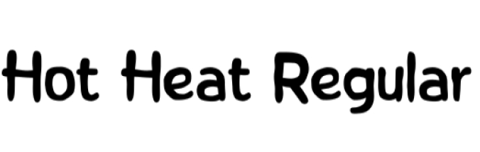 Hot Heat Font Preview