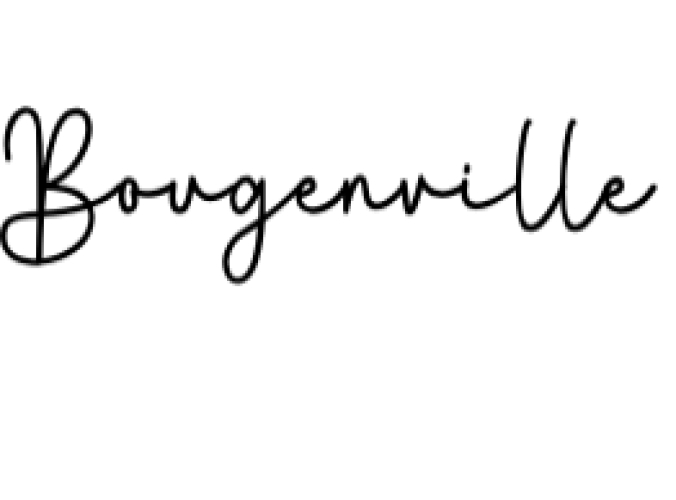 Bougenville Font Preview