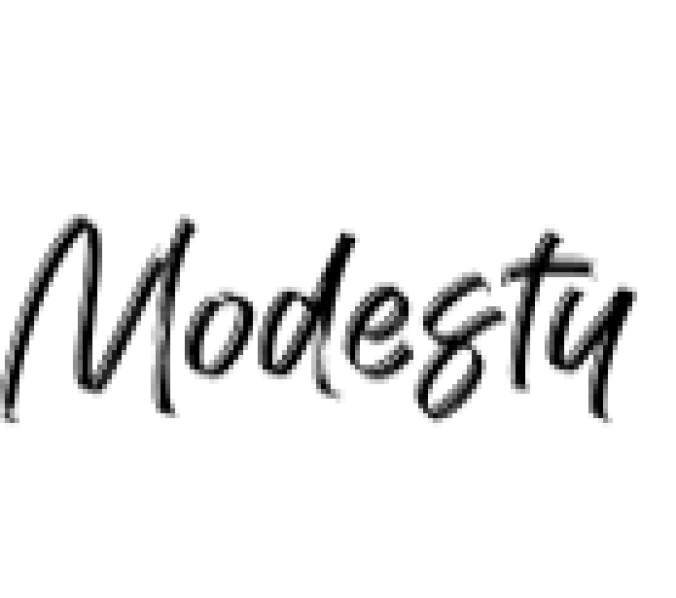 Modesty Font Preview