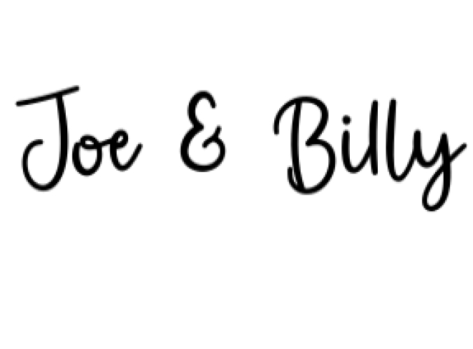 Joe  Billy Font Preview