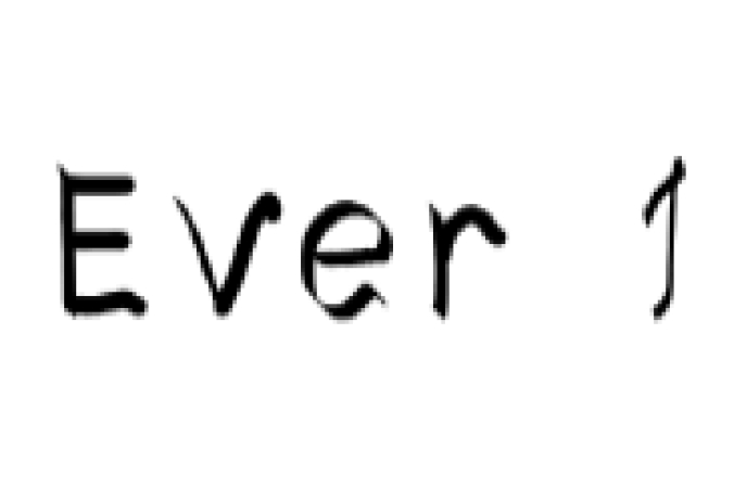Ever Font Preview