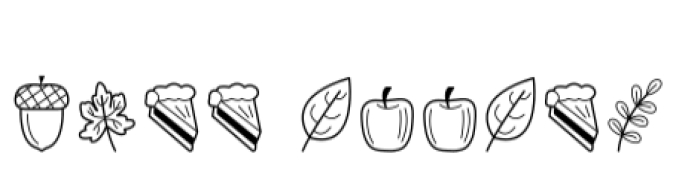 Fall Doodle Font Preview