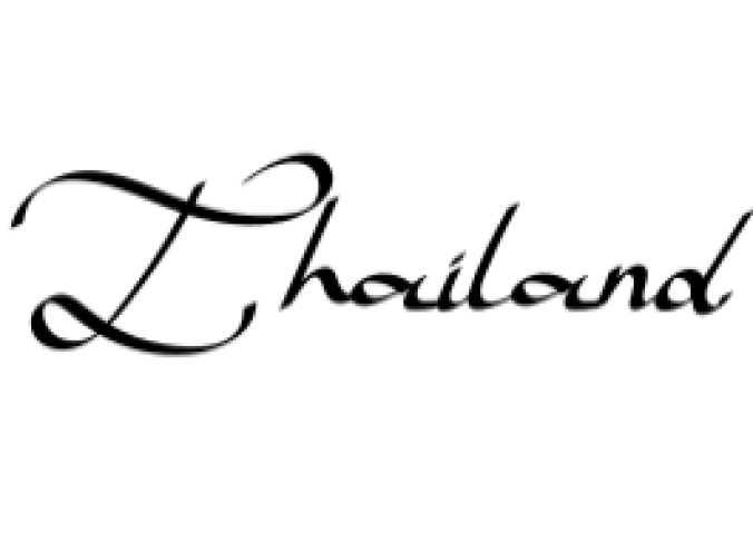 Thailand Font Preview