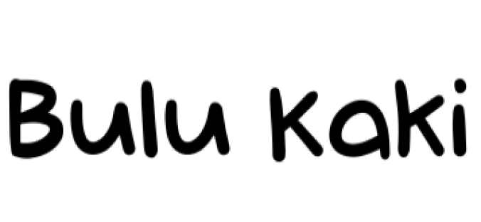 Bulu Kaki Font Preview