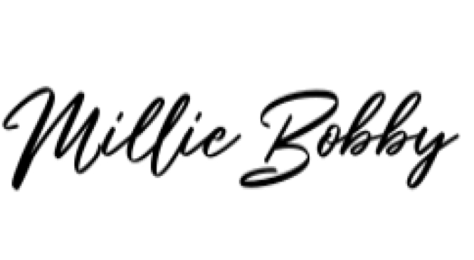 Millie Bobby Font Preview