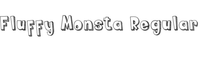 Fluffy Monsta Font Preview