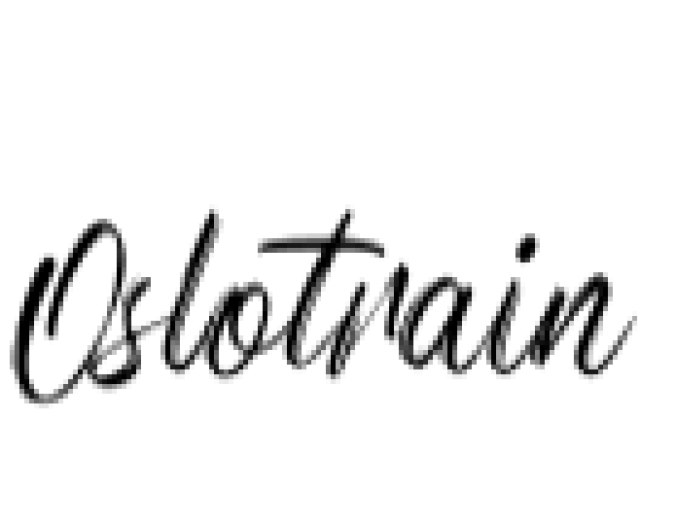Oslotrain Font Preview