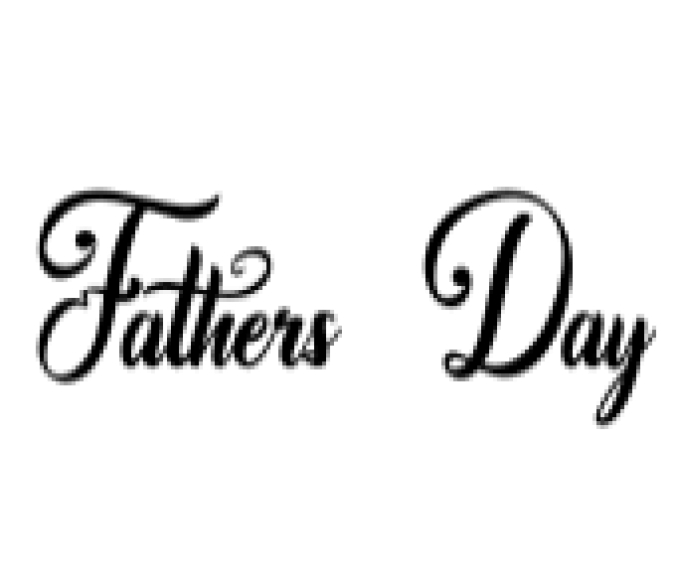 Father's Day  Font Preview