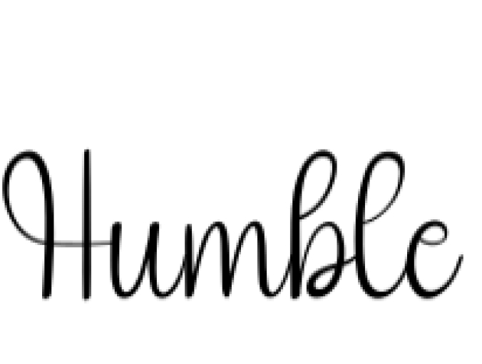 Humble Font Preview