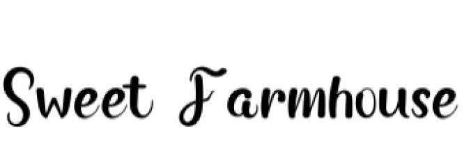 Sweet Farmhouse Font Preview