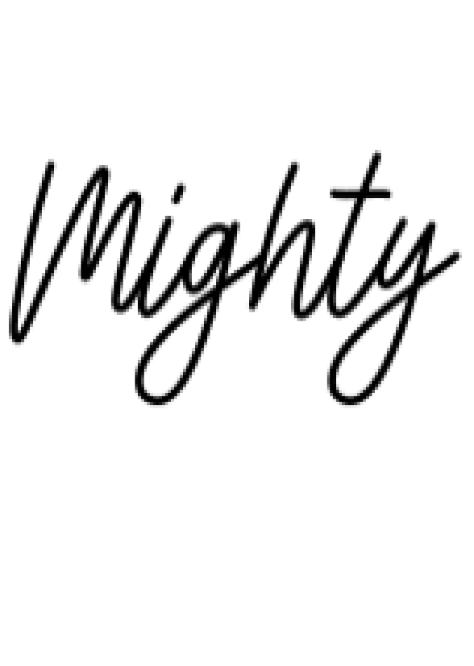 Mighty Font Preview