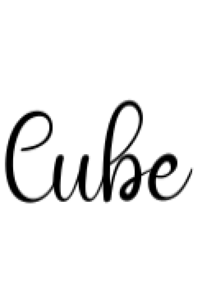 Cube Font Preview