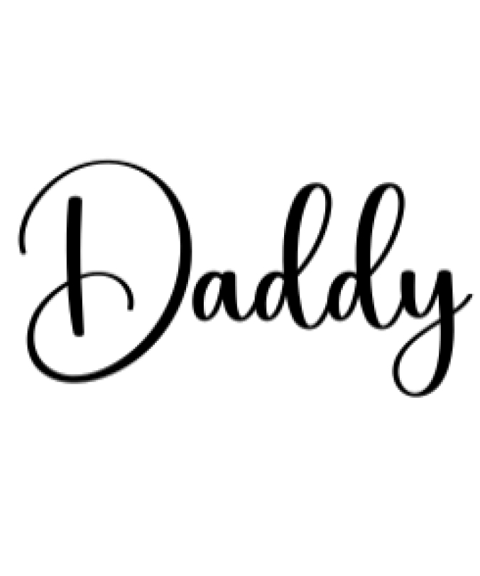 Daddy Font Preview