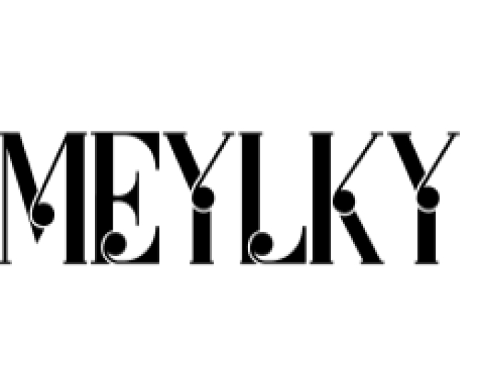 Meylky Font Preview
