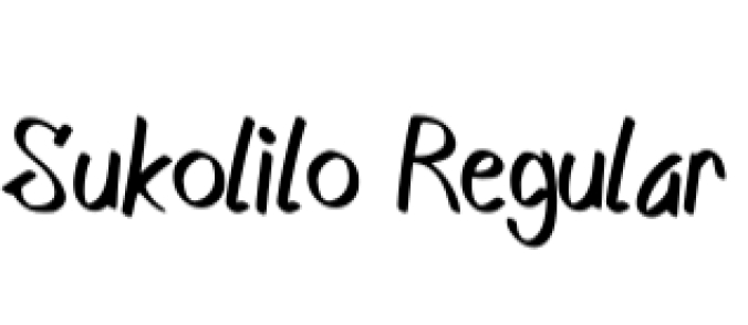 Sukolilo Font Preview